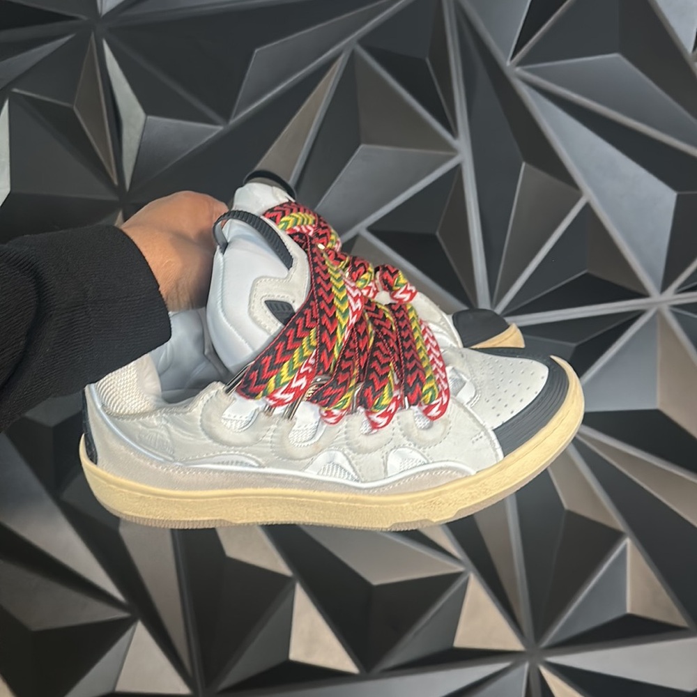 Lanvin Leather Curb Sneakers - Picture 2 of 10